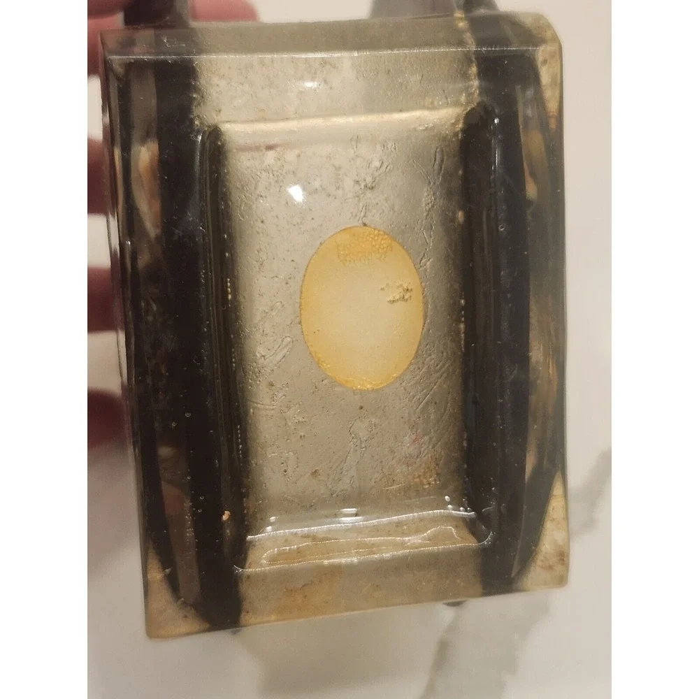 Black Lucite Abalone‎ Shell Napkin Letter Or Napkin Holder Unique Designs Lucite